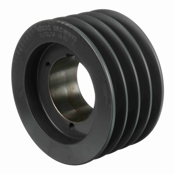 4 Groove Cast Iron Bushed Bore Multiple Sheave, 4B60Q